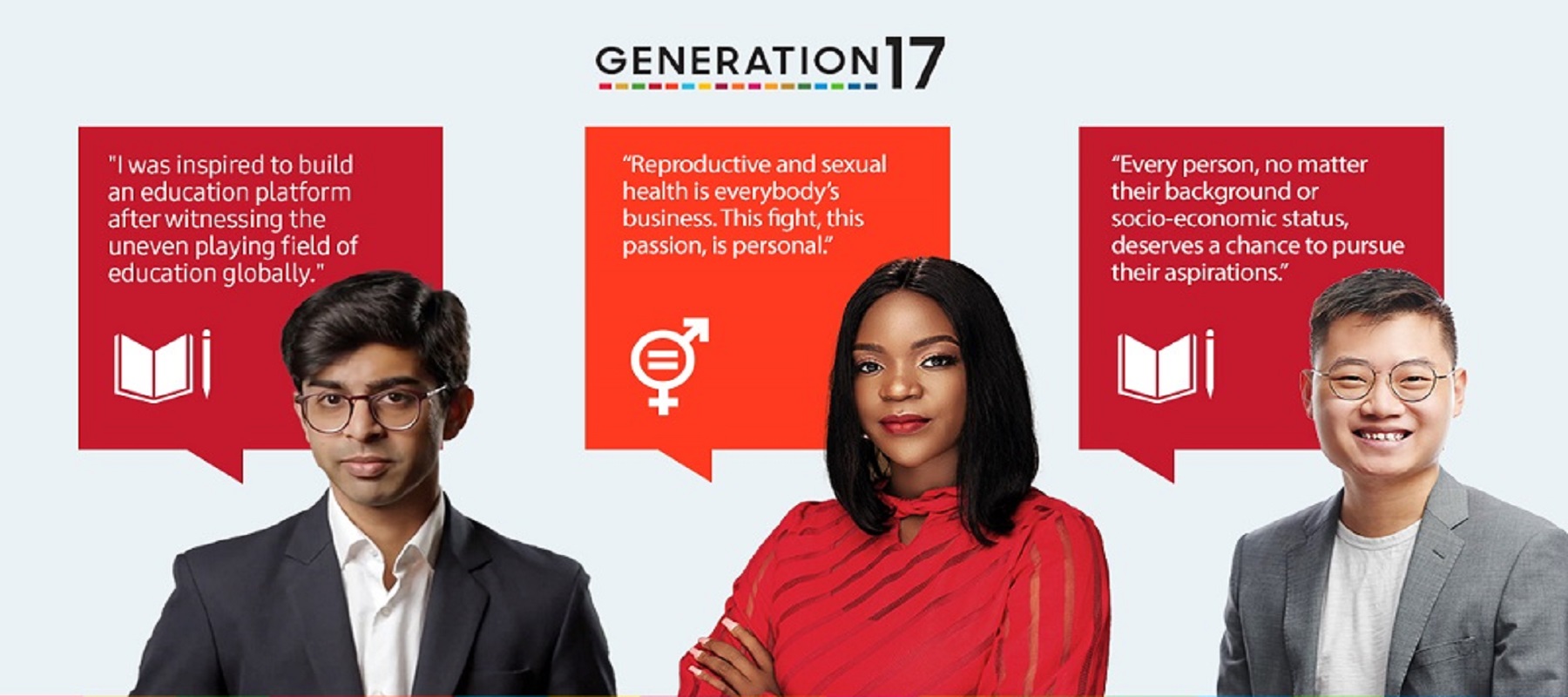 Samsung, UNDP appoint three youth leaders as ambassadors to the Generation 17 campaign